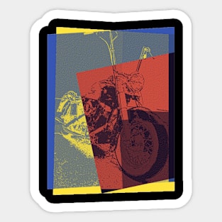 Abstract Chopper Sticker